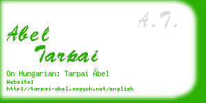 abel tarpai business card