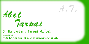 abel tarpai business card